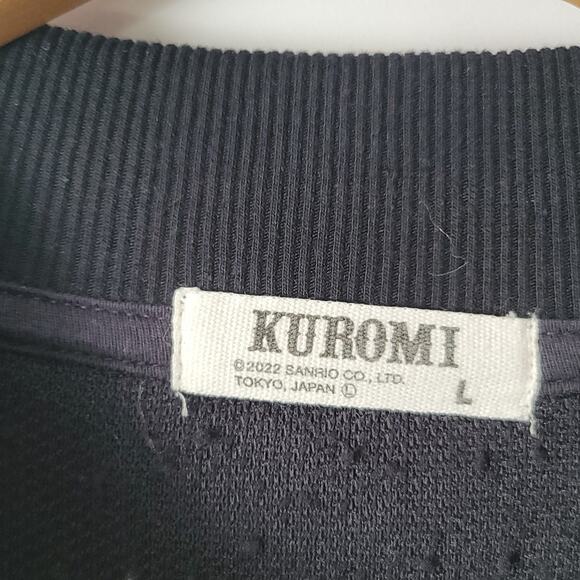 Kuromi- Women's sherpa oversized Black sweatshirt- size Large - Picture 4 of 8